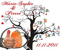 Gästebuch mit Fingerabdruck